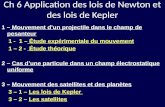 Ch 6 Application des lois de Newton et des lois de Kepler 1 – Mouvement d’un projectile dans le champ de pesanteur 1 - 1 – Étude expérimentale du mouvement.