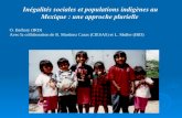 Inégalités sociales et populations indigènes au Mexique : une approche plurielle O. Barbary (IRD) Avec la collaboration de R. Martínez Casas (CIESAS) et.
