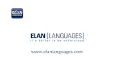 Www.elanlanguages.com. Sur notre plate-forme d'auto-apprentissage vous trouverez des centaines d'exercices courts mais efficaces qui vous permettront.