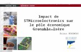 Juillet 2012 Impact de STMicroelectronics sur le pôle économique Grenoble-Isère 1 3 juillet 2012 Brieuc BOUGNOUX.