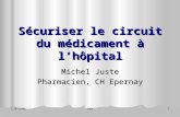 11/01/2006 CNEH 1 Sécuriser le circuit du médicament à l’hôpital Michel Juste Pharmacien, CH Epernay.