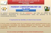 P ARENT C ORRESPONDANT DE C LASSE MISSIONMISSION Le parent correspondant est un médiateur, qui crée un climat de confiance, favorisant la communication.