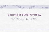 Sécurité et Buffer Overflow Yan Morvan – Juin 2001.