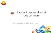 Support des services et des serveurs L’architecture Client-Serveur.
