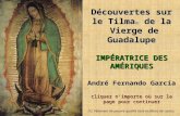 Découvertes sur le Tilma de la Vierge de Guadalupe IMPÉRATRICE DES AMÉRIQUES André Fernando García cliquezn'importe où sur la page pour continuer Découvertes.