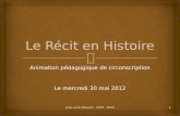 Jean-Louis Roussel - IUFM - 2012 Animation pédagogique de circonscription Le mercredi 30 mai 2012 1.