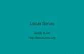 Locus Sonus Audio in Art . LES AXES DE RECHER C HE Audio & Espaces : installation, déambulation, espace architectural, espace virtuel,