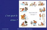 C’est quoi le stress ? 13 septembre 2014Cellule psychosociale – STSA Mulhouse.