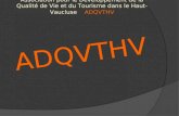 Association pour le Développement de la Qualité de Vie et du Tourisme dans le Haut-Vaucluse ADQVTHV ADQVTHV.