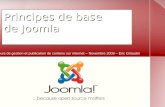 Principes de base de Joomla Cours de gestion et publication de contenu sur internet – Novembre 2009 – Eric Giraudin.