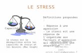 LE STRESS Docteur TARRIDA DESS Info-sécu (08/02/01) joel-erick.tarrida@wanadoo.fr le stress est le déséquilibre entre les capacités de chacun et les besoins.