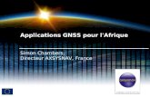 Simon Chambers, Directeur AXSYSNAV, France Applications GNSS pour l'Afrique.