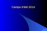 2014/06/01 1 Camps d’été 2014. 2014/06/01 2 Introduction Descriptions des cours Tableau sommaire Documentations et délais.