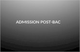 ADMISSION POST-BAC. Un portail unique et obligatoire: .