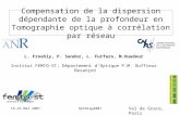 Val de Grace, Paris 15-16 Mai 2007OptDiag2007 Compensation de la dispersion dépendante de la profondeur en Tomographie optique à corrélation par réseau.