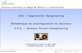 CRFOR-MRXXX-01F Méthodologie BPR - Afope mars 2007 Page 1 SFDI Organisation Reengineering Méthodologie de reconfiguration de processus B.P.R. : Business.