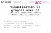 Visualisation de graphes avec Qt Projet d’approfondissement Master HES-SO 2009/2010 1Visualisation de graphes avec Qt Etudiant:Lucas Wenger Professeur: