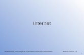 Module Internet (4) 1 Département Technologie de l’Information et de la Communication Internet.
