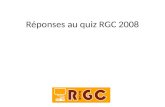 Réponses au quiz RGC 2008. 1) La Dreamcast sort pour la première fois en : 1998 La console Dreamcast sort pour la première fois dans le monde au Japon.