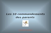 Les 10 commandements des parents transition automatique.