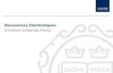 Ressources Electroniques d’Oxford University Press.