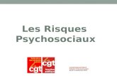 Comité National Fédéral Fédération CGT des Services publics Jeudi 11 septembre 2014 Les Risques Psychosociaux.