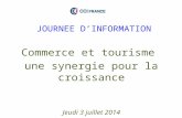 JOURNEE D’INFORMATION Commerce et tourisme une synergie pour la croissance Jeudi 3 juillet 2014 Dijon.