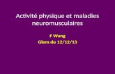 Activité physique et maladies neuromusculaires F Wang Glem du 12/12/13.