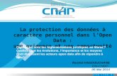 La protection des données à caractère personnel dans l’Open Data : une exigence et une opportunité Rachid HADDOUCHANE DSI-CNDP- 06 Mai 2014 Quelles en.