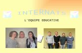 L’EQUIPE EDUCATIVE INTERNAT FILLES NOTRE DAME 100 INTERNES.