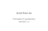 Avid free dv Formation fx production Version 1.1.