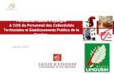 Partenariat Caisse d’Epargne & COS du Personnel des Collectivités Territoriales et Etablissements Publics de la Corrèze. Janvier 2012.