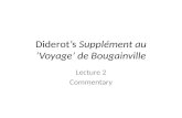 Diderot’s Supplément au ‘Voyage’ de Bougainville Lecture 2 Commentary.