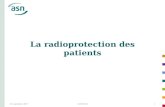 29 septembre 2007ACRONOR1 La radioprotection des patients.