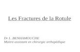 Les Fractures de la Rotule Dr L.BENHAMOUCHE Maitre-assistant en chirurgie orthopédique.