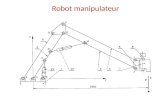 Robot manipulateur. 1 2 4 3 5 6 7 Coude V1 V2 Pivot (A,z) Pivot (G,z) Pivot (O,z) Pivot (B,z) Pivot (C,z) Pivot (D,z) Pivot (E,z) Pivot (E,z) Pivot (F,z)