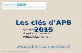 Qu’est-ce qu’APB ?  A qui s’adresse le portail ?  Calendrier 2015   Les clés d’APB 2015 SAIO de Caen date de mise à jour 23/12/14.