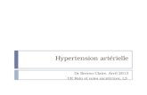 Hypertension artérielle Dr Berrou Claire, Avril 2013 UE Rein et voies excrétrices, L3.