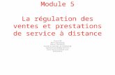 Module 5 La régulation des ventes et prestations de service à distance.