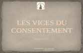 Année universitaire 2012-2013 Fanny Brunel – Les vices du consentement.
