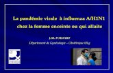 La pandémie virale à influenza A/H1N1 chez la femme enceinte ou qui allaite J.M. FOIDART Département de Gynécologie – Obstétrique ULg.