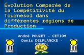 Évolution Comparée de la Compétitivité du Tournesol dans différentes régions de Production André POUZET - CETIOM Denis DELPLANCKE - ONIDOL.