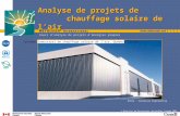 Cours d’analyse de projets d’énergies propres Photo : Conserval Engineering Système industriel de chauffage solaire de l’air, Québec, Canada Analyse de.