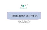 Programmer en Python Jean-Philippe Poli Jean- @ecp.fr