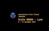Association d’Art Floral Japonais Ecole OHARA – Lyon 8 – 11 novembre 2014.