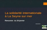 La solidarité internationale à La Seyne sur mer Rencontre du 29 janvier Daniel Balizet.