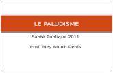 Santé Publique 2011 Prof. Mey Bouth Denis LE PALUDISME.