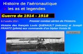 Histoire de l'aéronautique CIFAG - BIA Christian ZIARCZYK - IUT Tremblay en France - Université Paris 8 Guerre de 1914 - 1918 Premier combat aérien de.