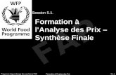 FAP Formation à l'Analyse des Prix – Synthèse Finale Session 5.1. Programme d'apprentissage des marchés du PAM5.1. 1 Formation à l'Analyse des Prix.