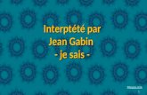 1 Interptété par Jean Gabin - je sais - Mespps.com.